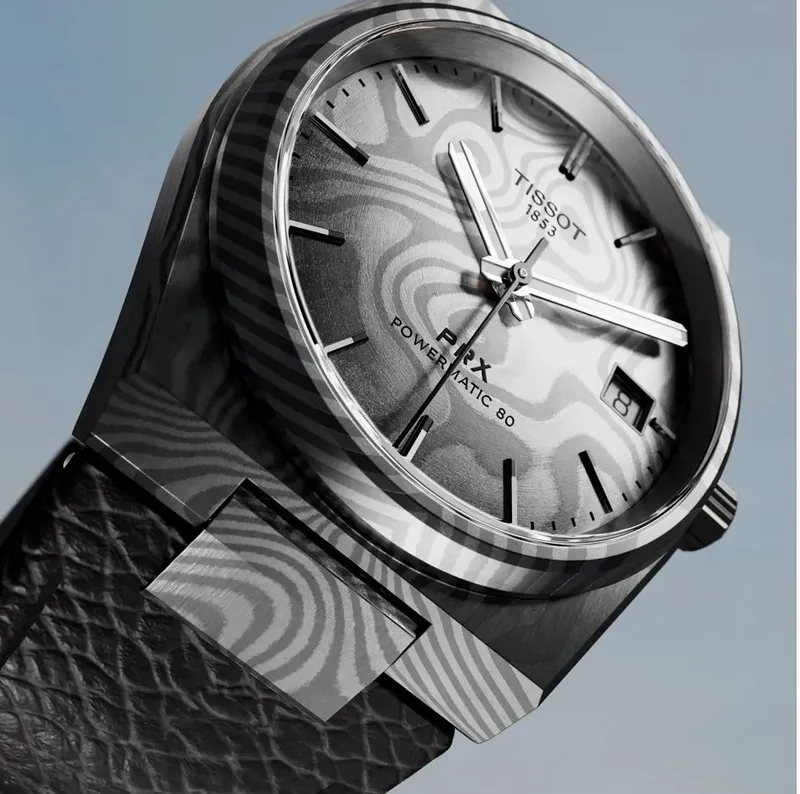 Швейцарские часы TISSOT PRX Powermatic 80 Damascus, механика — фото 1