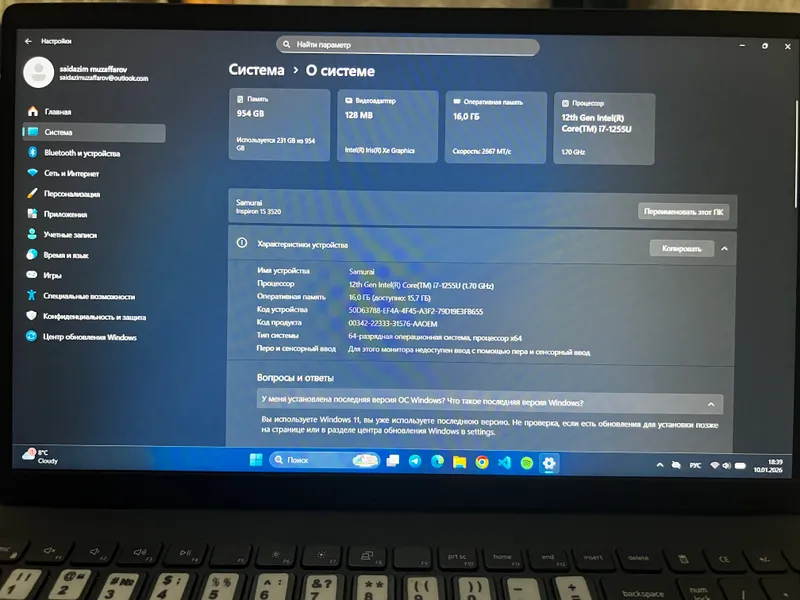 Dell Noutbuk срочно продается 2