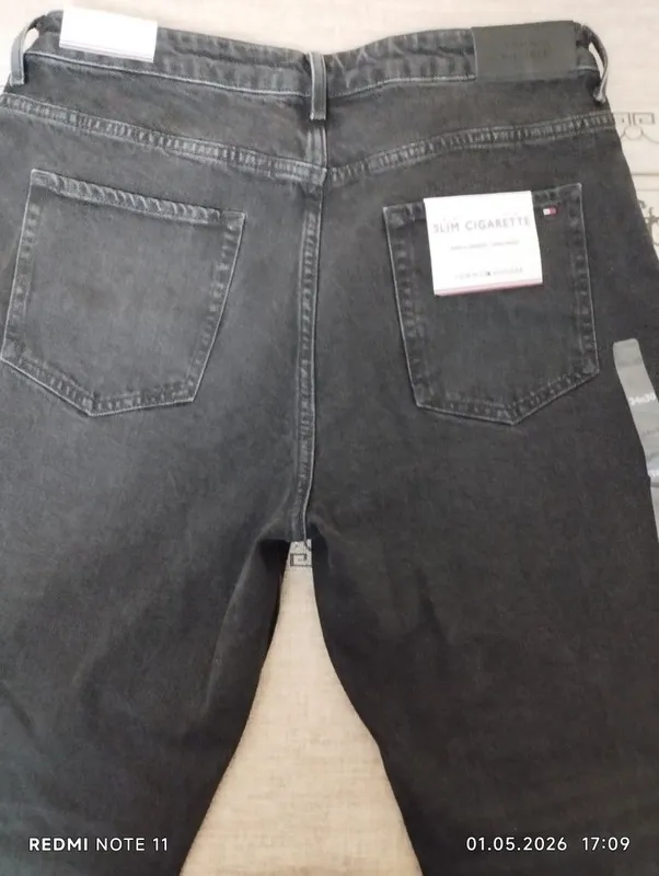 Мужские джинсы черного цвета размер 34/30 TOMMY HILFIGER .Оригинал . — фото 3