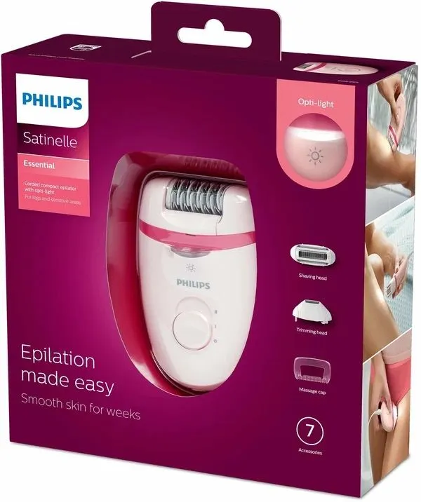 Эпилятор Philips BR285, для тела и лица, 2 скорости, датчик цвета — фото 1 Эпилятор Philips BR285, для тела и лица, 2 скорости, датчик цвета — фото 1