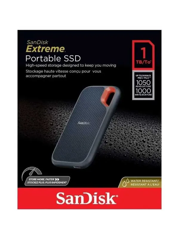 1 ТБ Внешний SSD SanDisk Extreme Portable, 1000 МБ