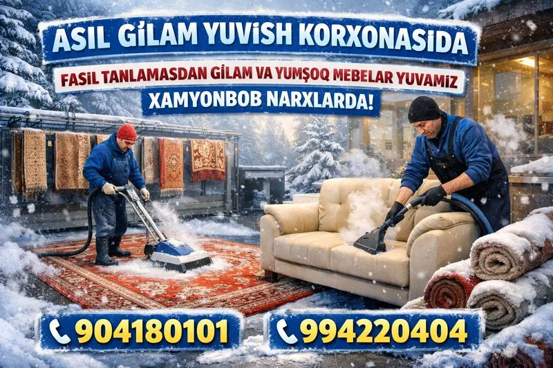 Gilam yuvish стирка ковров