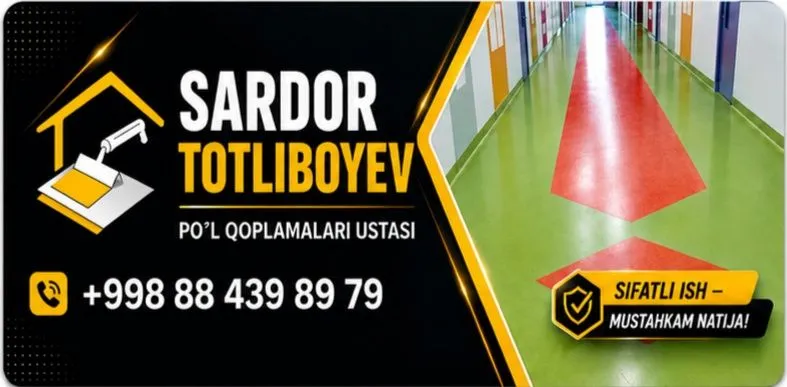 Poʻl qoplamalari: Nalivnoy pol, Lenonm va boshqa pol qoplamalari
