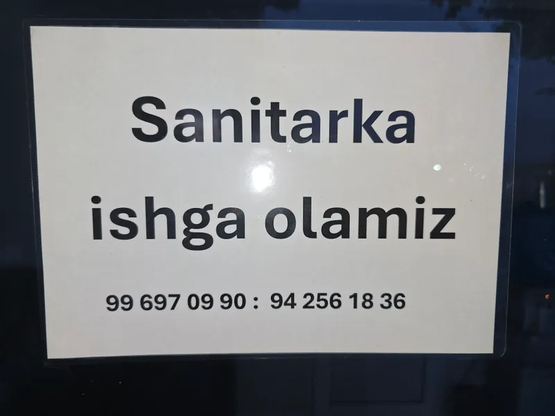 Хусусий килиникага ишга оламиз .  Санитаркаликкс