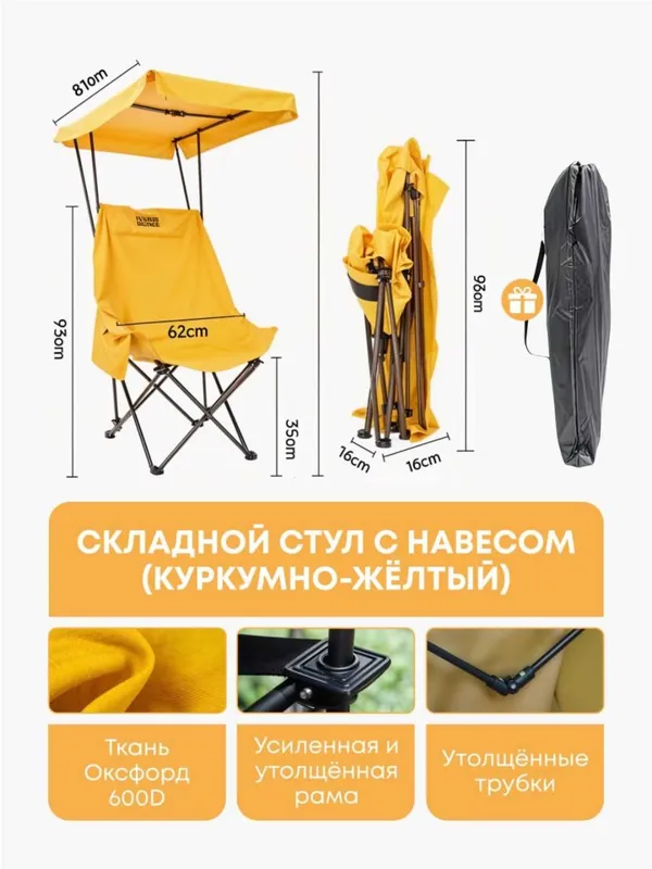Складные стулья для пикника. — фото 1