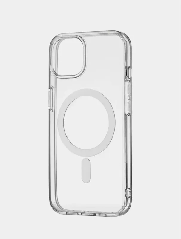 Прозрачный чехол MagSafe-iPhone 12 Pro Max силикон — фото 4