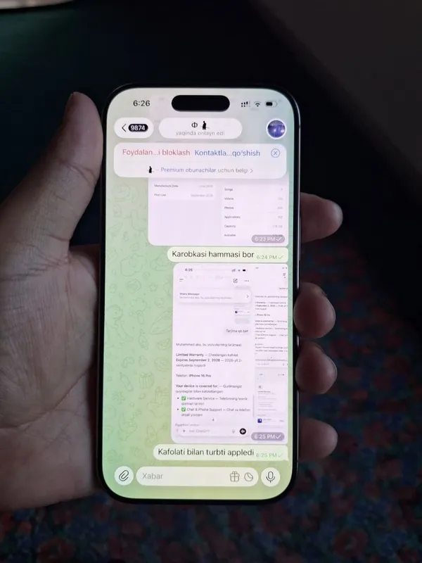 Iphone 16 pro sotiladi