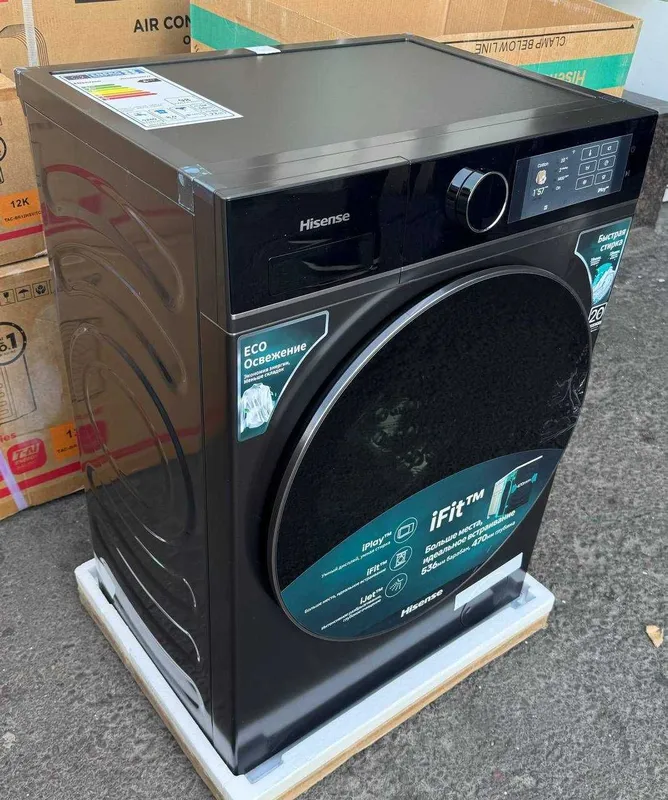 Стиральная машина Hisense 8 кг WF5I8043BBF Inverter Steam iJet Wi-Fi 3