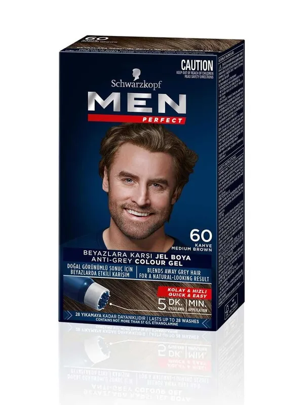 Краска для волос Schwarzkopf Men — стойкое закрашивание седины 1 Краска для волос Schwarzkopf Men — стойкое закрашивание седины 1