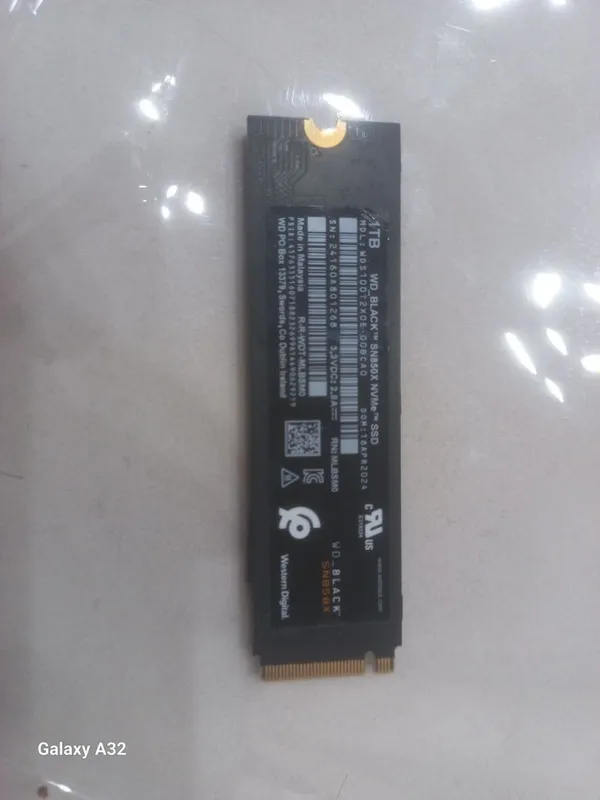 Ssd wd black sn850x sotiladi 1tb 1oy ishlatilgan 140$Kani yoq