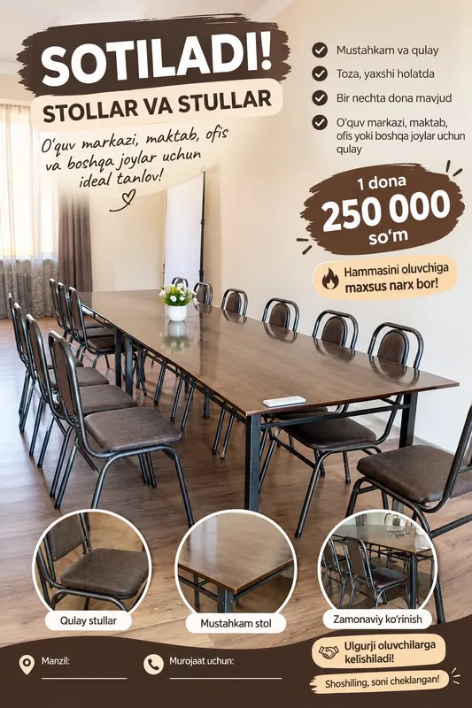 stol stullar sotiladi 1 stol stullar sotiladi 1