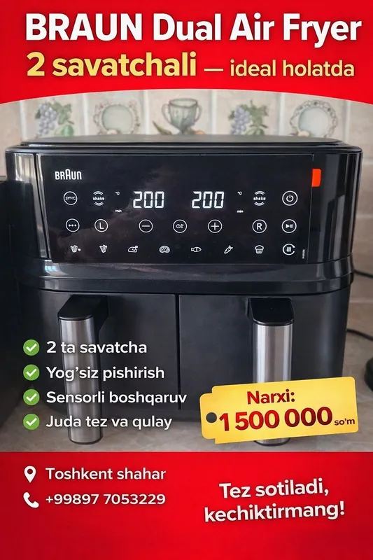 Braun Dual Air Fryer