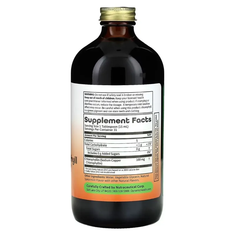 Хлорофилл Dynamic Health, Liquid Chlorophyll, Natural Spearmint — фото 1