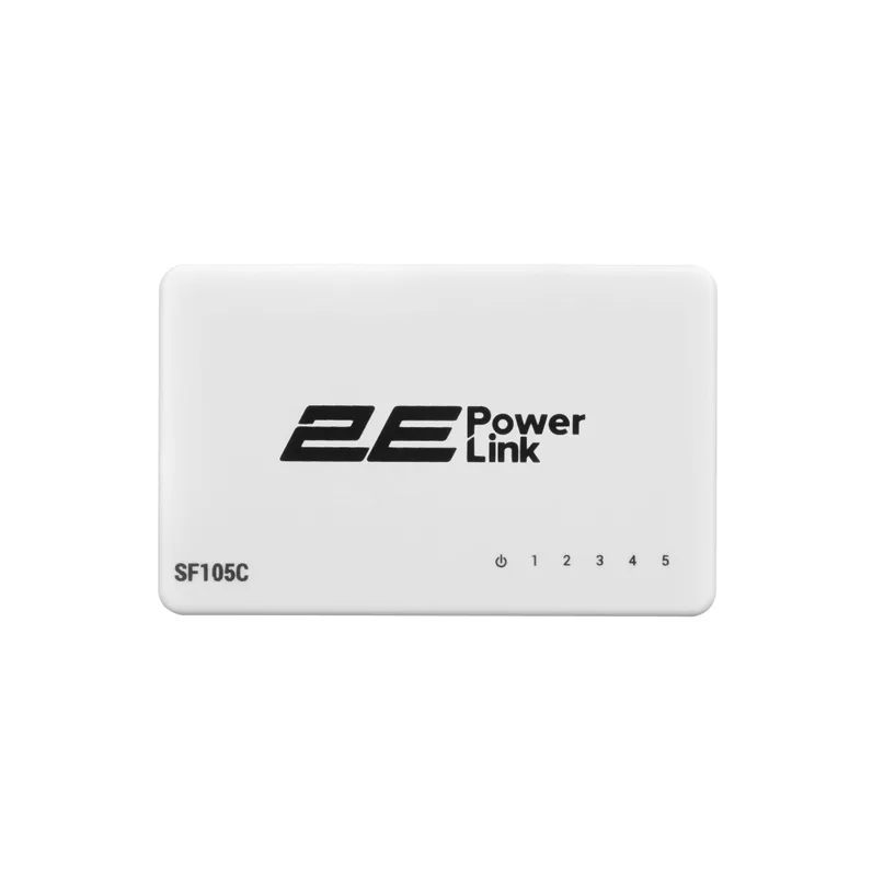Aksiya 2E PowerLink SF105C 5xFE kommutatori, boshqarilmaydigan, ish stoli uchun 5