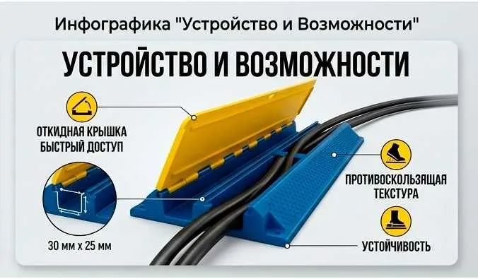 Кабель канал, 2 канала 1 метр — фото 1