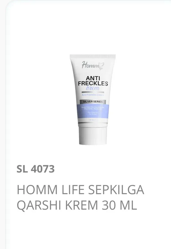 Hommlife sepkilga qarshi krem