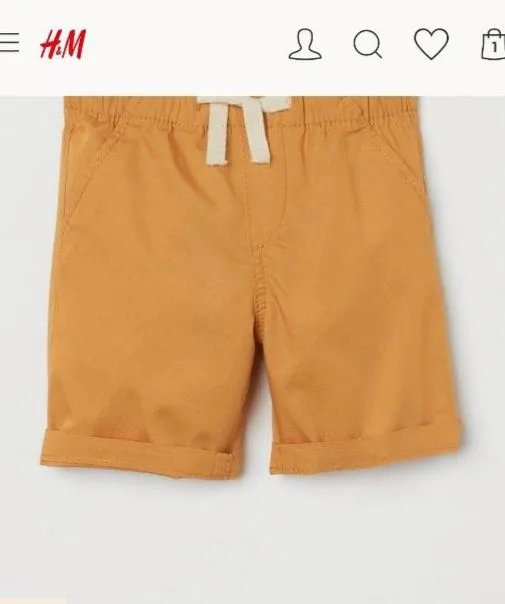 Шортики H&M на мальчика 1 -2 г