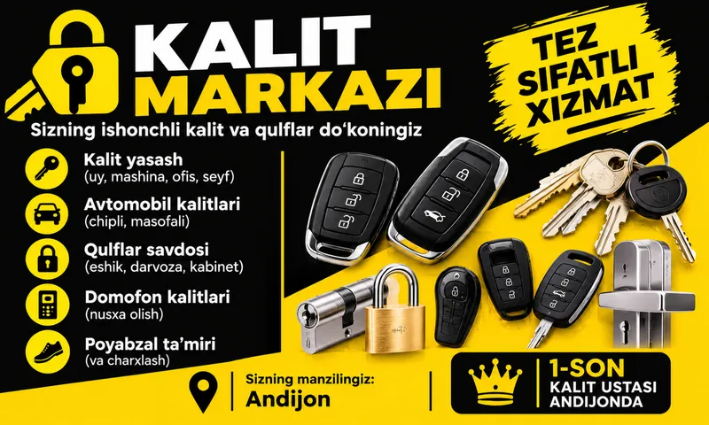 Kalit yasash uy va moshina ochish 2
