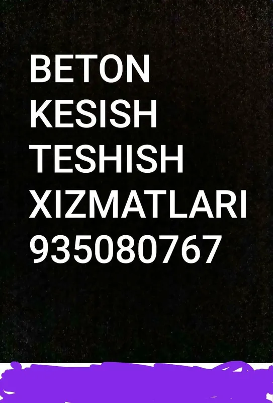 Beton kesish teshish xizmatllari Samarqand shahar 3