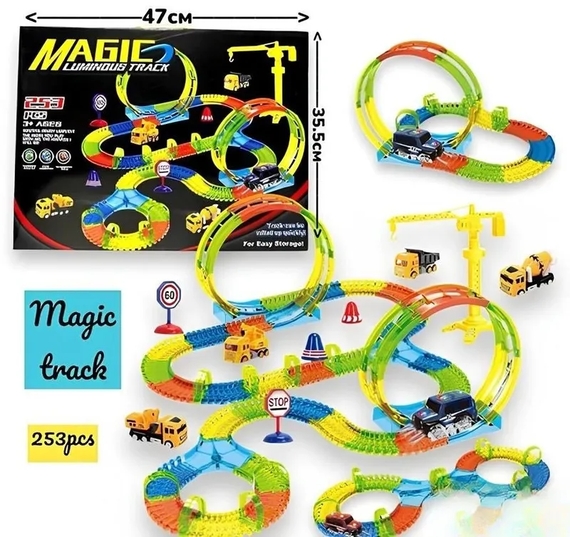 Трасса с машиной светящееся игрушка magic track для детей продается 2 Трасса с машиной светящееся игрушка magic track для детей продается 2