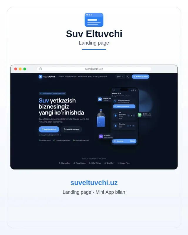 Web sayt va CRM sistema yaratamiz 4