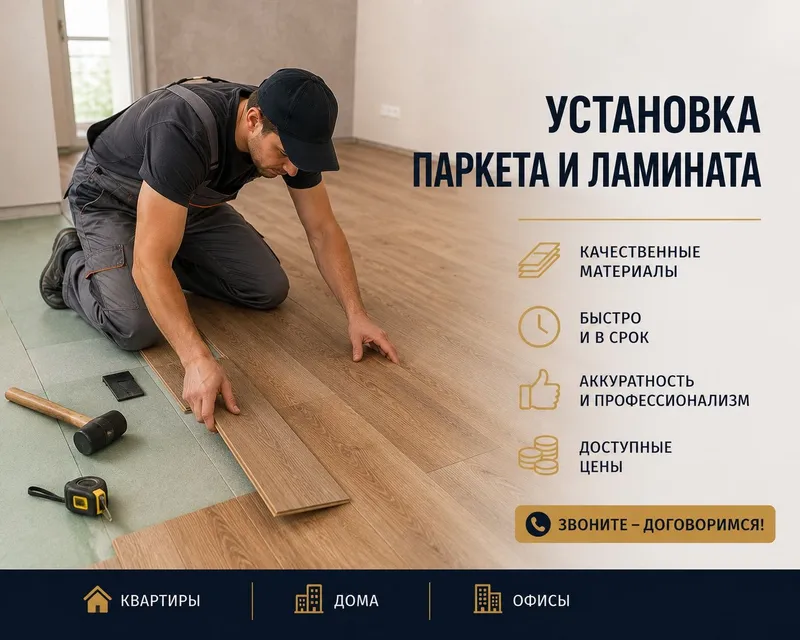 Установка межкомнатных дверей | Укладка ламината, паркета и плинтусов 2