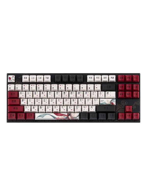 Клавиатура механическая Varmilo VEA87 Beijing Opera Cherry MX Silent Red UA, USB-A, 1.5 м, White Led — фото 1