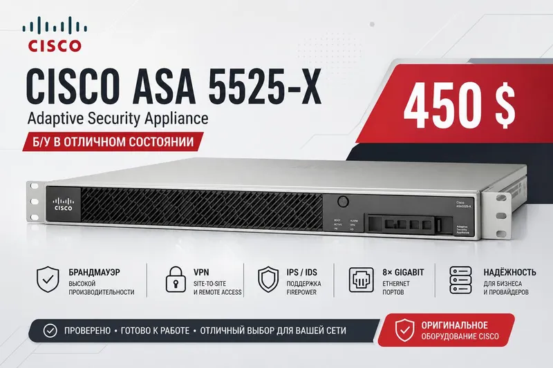Cisco ASA 5525-X — профессиональный Firewall