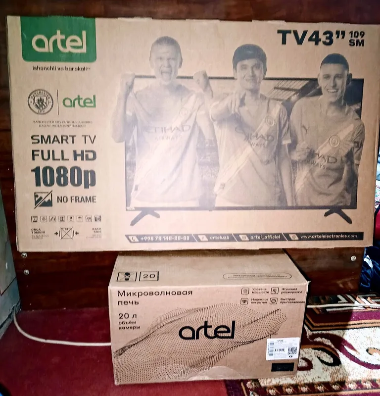 Продается Artel TV FULL HD 1080 43 и Artel микроволная печь 20 литра