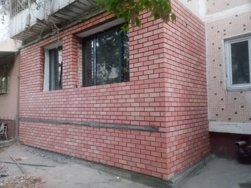 Кладка балкон балконга гишт терамиз
