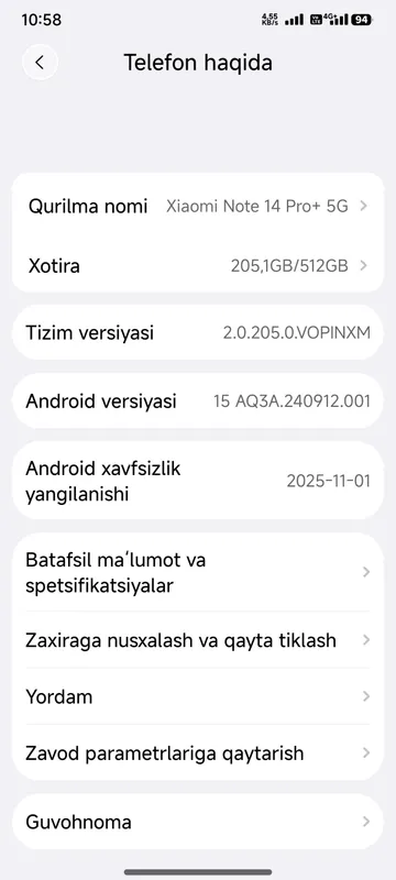 Xiaomi note 14 pro+ 5G — фото 1
