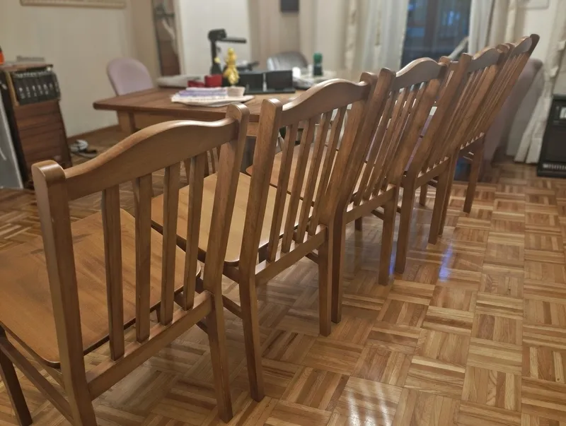 Стол и 6 стульев.Литва. — фото 2