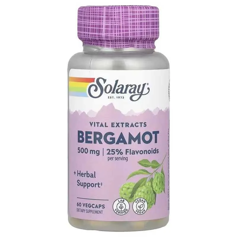 Solaray Bergamot бергамот, 60 растительных капсул 2
