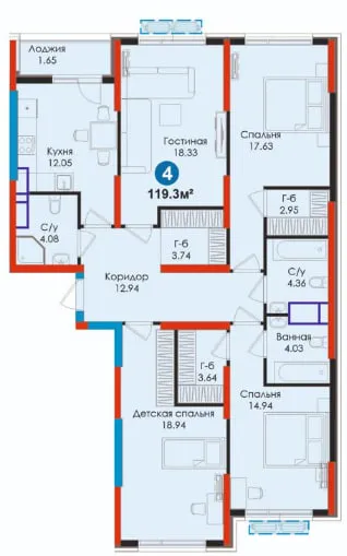 Инвестиция! Выгодно! 4комн-119,3м2, Алмазар