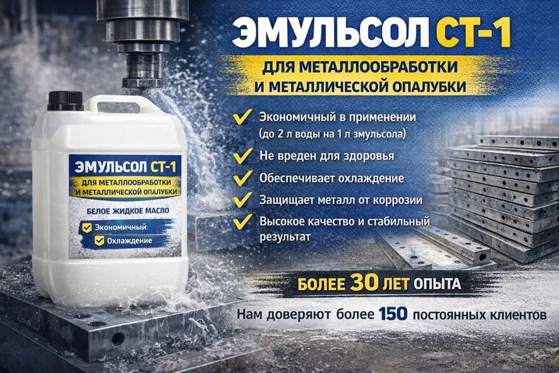Масло Эмульсол Смазка СОЖ СТ-1 для металлообработки
