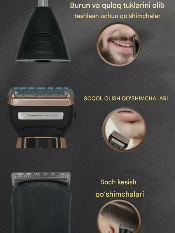 Soch soqol olish mashinkasi GM-566 — фото 3