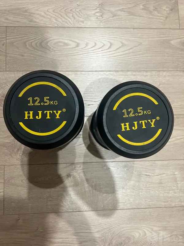 Гантели HJTY - 12.5кг , новые, почти не использованные 1 Гантели HJTY - 12.5кг , новые, почти не использованные 1