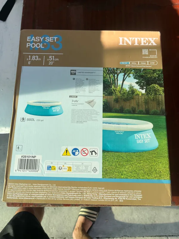 Новый бассейн Intex Easy Set 183×51 см 1