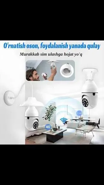 Yangji ikki kameralilampa shaklida kuzatuv kamera