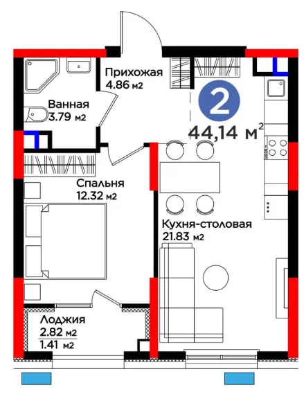 2-комн. у метро Яшнабад! СКИДКА 30%