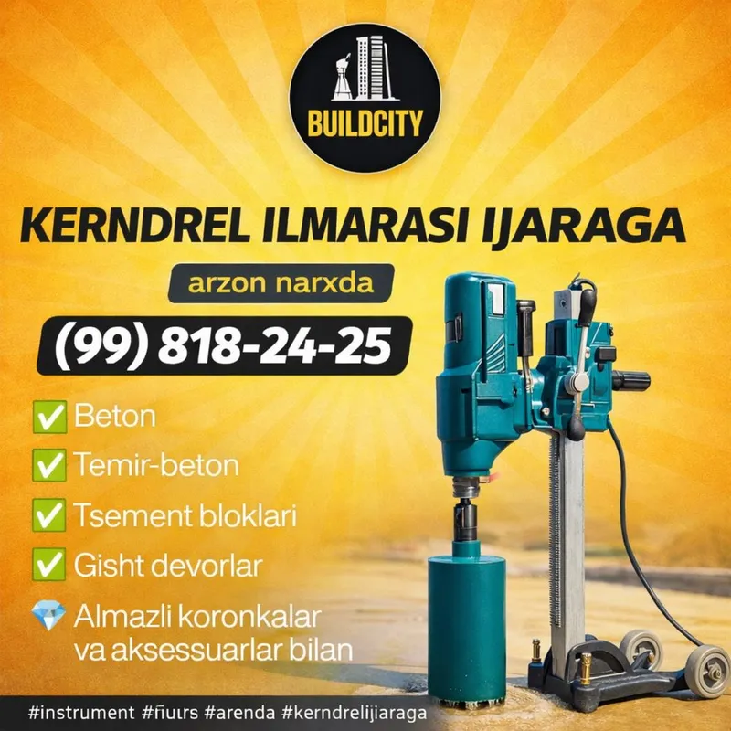 Almazniy bur arenda | prokat instrument | ijara