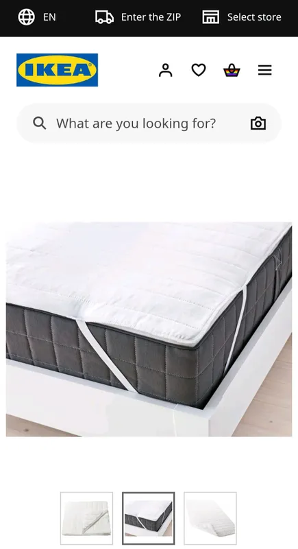 IKEA Angsvide 80×200 matras ustiga yopiladigan topper 1 IKEA Angsvide 80×200 matras ustiga yopiladigan topper 1