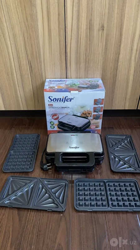 Вафельница, Тостер, Сендвич 3в1 Sonifer SF-6166 5 Вафельница, Тостер, Сендвич 3в1 Sonifer SF-6166 5