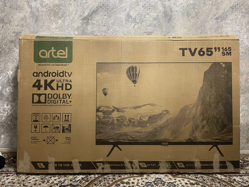 Artel Android TV 65” 4K Ultra HD, Dolby Digital — фото 1