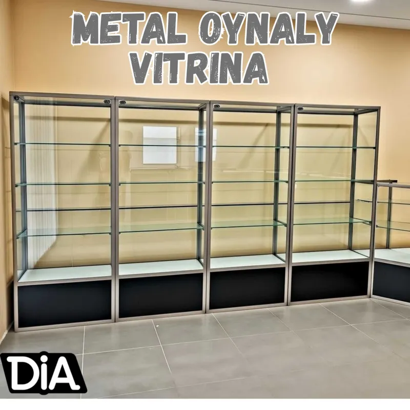 Витрина, стеклянная, metal oynaly vitrina Витрина, стеклянная, metal oynaly vitrina