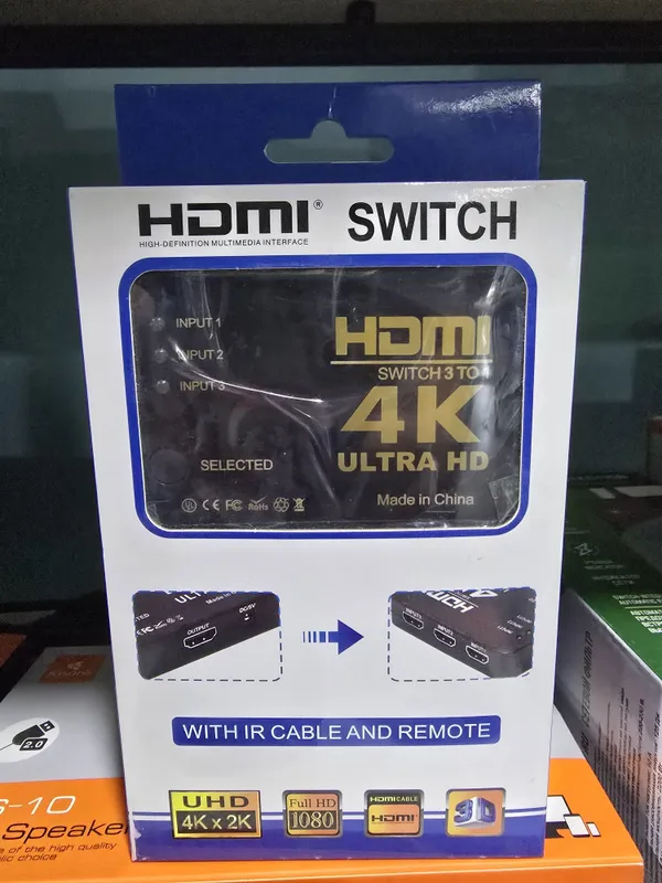 Свитч SWITCH HDMI 4K 3в 1 перечисление есть