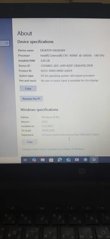 Noutbook HP i 3 64-bit — фото 2