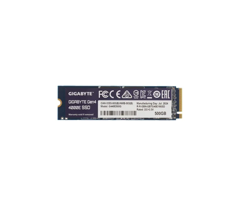 - Твердотельный накопитель SSD M.2 500GB Gigabyte Gen4 400E NVMe 1