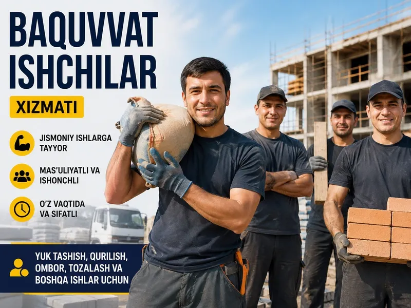 Kunlik ishchilar bor 24/7