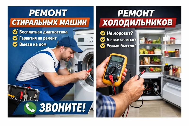 Ремонт стиральных машин автомат, и холодильников ВЫЗОВ БЕСПЛАТНО